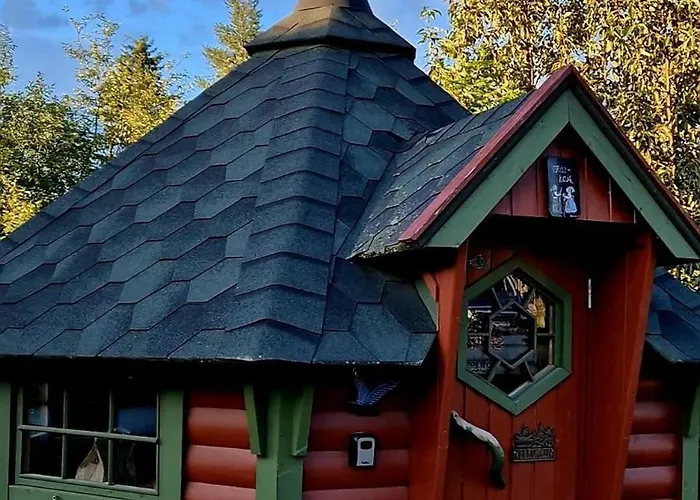 公寓 Lykke House Hot Tub, Grill Hut Northern Lights *